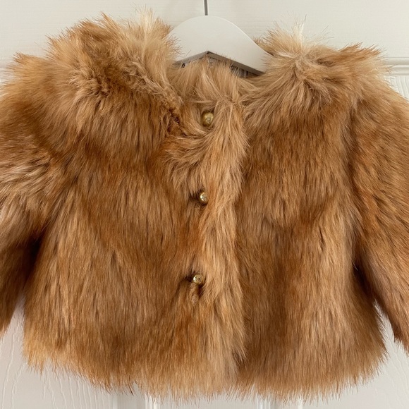 Janie and Jack Toddler The Festive Faux Fur Jacket - Picture 4 of 7